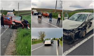 Doi şoferi de 75 şi 77 de ani, impact devastator cu maşinile pe un drum din Iaşi. Unul dintre ei a murit pe loc