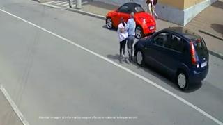 Un bunic şi nepoţica de 10 ani, loviţi de maşină când traversau în fugă, neregulamentar, în Lugoj