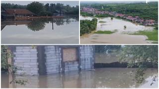 Zonele lovite de inundaţii, sub ape de zile întregi. Situaţia dramatică în care se află localnicii