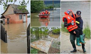 A plouat în 7 zile cât pentru 2 luni şi jumătate. Puhoaiele au făcut prăpăd în Transilvania: "Stăm în apă!"