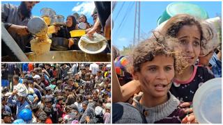 Dezastru umanitar în Gaza: cozi la făină şi orez, lângă câmpul de luptă. Zeci de persoane, victime colaterale
