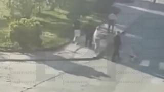 Momentul în care Teodora Marcu este împuşcată mortal de fostul iubit. Era însărcinată în 4 luni