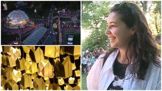 Cetatea Medievală din Târgu Mureş, atinsă de lumină, culoare şi un strop de magie. "Ne simţim din nou copii"