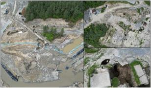 25 de oameni evacuaţi la Praid, după ce pământul a început să cedeze. Digul preventiv, ultima soluție