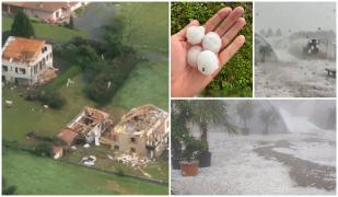 Vremea extremă a lovit Franţa: "Am crezut că o să se prăbușească casa. Am crezut că totul va fi smuls"