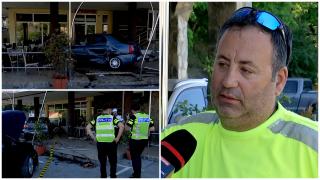 Filmul depăşirii riscante care putea ucide clienţii unei terase. Clipe de groază în Constanţa