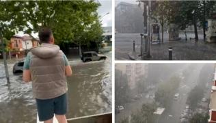 Capitala, lovită de o furtună cum nu s-a mai văzut de 100 de ani. Zeci de copaci căzuţi şi maşini avariate