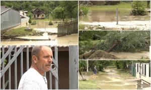 "E jale!" Codul roşu de furtuni a făcut ravagii în Prahova. La Telega, străzile arătau ca un lac uriaş