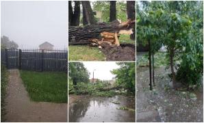 Vremea rea a făcut prăpăd în Moldova. Ploile și grindina cât oul de porumbel au lovit în Iași și Vaslui