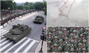 Tancuri pe străzile din Washington, pentru prima dată în ultimii 30 de ani. Paradă militară de Ziua Armatei