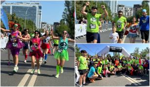 Maratonul "supereroilor" în Capitală. Sute de oameni au alergat pentru sprijinirea unui centru de psihoterapie