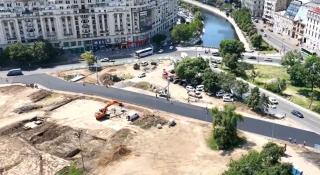 Reparaţiile la planşeul Piața Unirii duc Capitala în haos: Cinci linii de autobuz, deviate