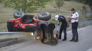 "Se circulă cu 160 de km/oră". Tânăr fără permis, accident cumplit cu ATV-ul pe un drum din Bistrița-Năsăud