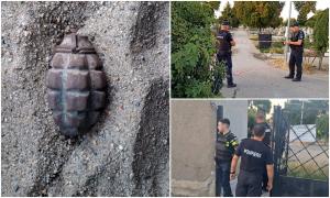 Grenadă găsită într-un cimitir din Arad, lângă morminte. Muniția provine din cel de-Al Doilea Război Mondial