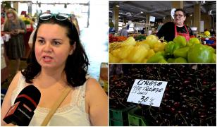 Comparaţie la preţuri între piaţă şi supermarket. Fermierii se plâng că rămân cu marfa pe tarabe