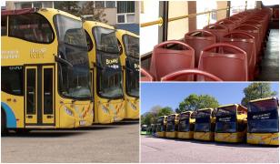 Revin autobuzele turistice în Bucureşti. Reacţia unui american, venit din Los Angeles să vadă România
