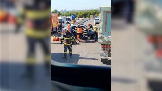 Accident cumplit pe DN 39, la intrare în Mangalia. Două victime după un impact frontal înfiorător