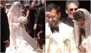 Nuntă spectaculoasă în familia Hagi. Kira a purtat o rochie Oscar de la Renta de zeci de mii de € la ceremonie