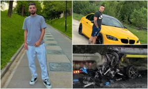 Filmul tragediei din Vâlcea, unde Eduard și Narcis au murit carbonizaţi într-un BMW. Mașina, cumpărată ieri