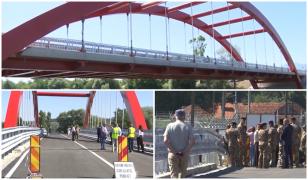 Podul NATO de la Voila, dat în folosinţă de ziua Americii. A costat peste 30 de milioane de euro