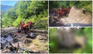 Ucrainean găsit mort în Munţii Maramureşului. Bărbatul se afla într-o râpă, iar recuperarea sa a fost dificilă
