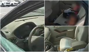 Doi copii, abandonaţi într-o maşină încinsă de tatăl lor. Au fost salvaţi de o femeie care i-a auzit plângând