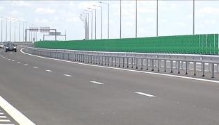 Podul de 1,3 km de pe Autostrada Moldovei, deschis circulației. Este al doilea ca lungime din țară