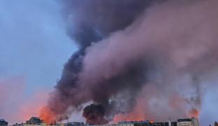 Kievul, atacat din nou cu drone şi rachete. Cel puţin un mort, o grădiniţă a fost distrusă