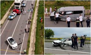 O familie întreagă, spulberată de o şoferiţă începătoare la Şcheia, după "zidul morţii". Planul Roşu, activat