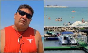 "A trecut peste ei!" Tineri în caiac, spulberați de o barcă de viteză în largul mării, la Costinești