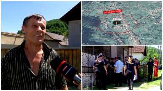 ANIMAŢIE. Crater de 30 metri, deasupra unei foste mine de sare din Maramureş. "Nu mă mut nici dacă mă omoară"