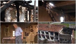 Casa Lupuț, monument istoric din Sălaj, a ars în 14 minute. Ancheta vizează o posibilă incendiere intenționată