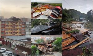 Vijeliile și ploile torențiale au măturat vestul ţării. În Timiş, furtuna a lovit cu puterea unui uragan