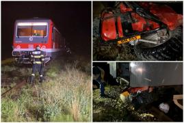 Bărbat de 55 de ani, spulberat de tren când trecea cu ATV-ul o cale ferată din Bistriţa-Năsăud