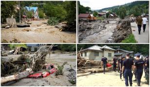 Bilanţul real al inundaţiilor de la Broşteni, încă necunoscut. Autorităţile aşteaptă retragerea puhoaielor