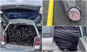 Români prinşi la furat în Franţa. Într-o singură noapte, au tăiat peste 2 km de cabluri de telecomunicaţii