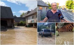 Sighetu Marmației, lovit de inundații puternice. Într-o singură oră, a plouat cât pentru o zi întreagă