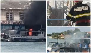 Incendiu uriaş pe faleza din Tulcea, pornit de la un scurtcircuit produs la panourile fotovoltaice