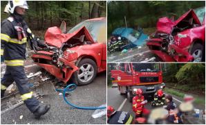 Șoferi morți după un accident înfiorător, în Bihor. Bucăți din mașini s-au împrăștiat zeci de metri pe șosea