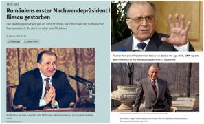Presa străină, după moartea lui Iliescu. Acuzat de crime împotriva umanităţii, va avea funeralii de stat