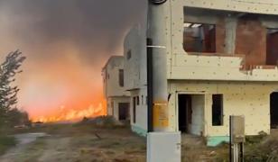 Incendiu de proporții în Clinceni: flăcările au amenințat casele, zeci de oameni evacuați