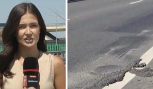 Lotul 1 al A0, degradat după un an de la inaugurare. Gropi și denivelări pe șoseaua nouă