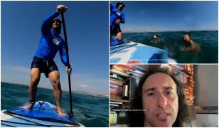 EXCLUSIV. Momentul în care o familie de români este salvată de la înec de un sportiv grec, în Salonic