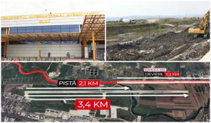 Extinderea aeroportului din Cluj-Napoca, blocată de Someşul Mic. Nu sunt bani pentru devierea râului