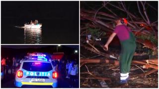 România, măturată de furtuni. Un bărbat şi un copil, ucişi de vijelie pe Lacul Snagov. Altă victimă în Argeş