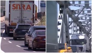 Podul Giurgiu-Ruse, testul răbdării pentru românii care pleacă în vacanţă. Cât se stă la ieşirea din ţară
