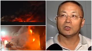 Incendiul de la Dragonul Roşu, sub control după o noapte de luptă cu focul. "Unii au toţi banii băgaţi aici"