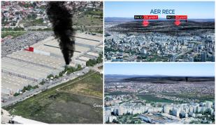 ANIMAŢIE. Particule extrem de periculoase deasupra Bucureştiului, după incendiul din Dragonul Roşu