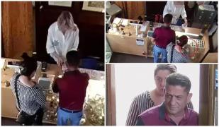 Bonnie și Clyde de România, surprinşi de camere în timp ce fură bani şi bijuterii din magazine din UK