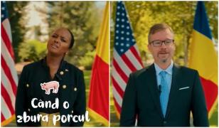 Limba Română, sărbătorită de americani. Diplomaţii, cuceriţi de zicători: Sună delicios, dar înseamnă să minţi